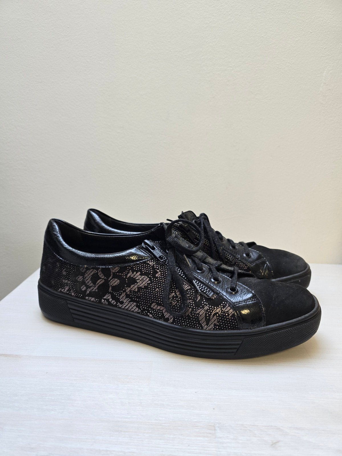 Solidus sneakers zwart kaja maat 43 Wijdte K, Solidus, Zwart, Ophalen of Verzenden, Sneakers of Gympen