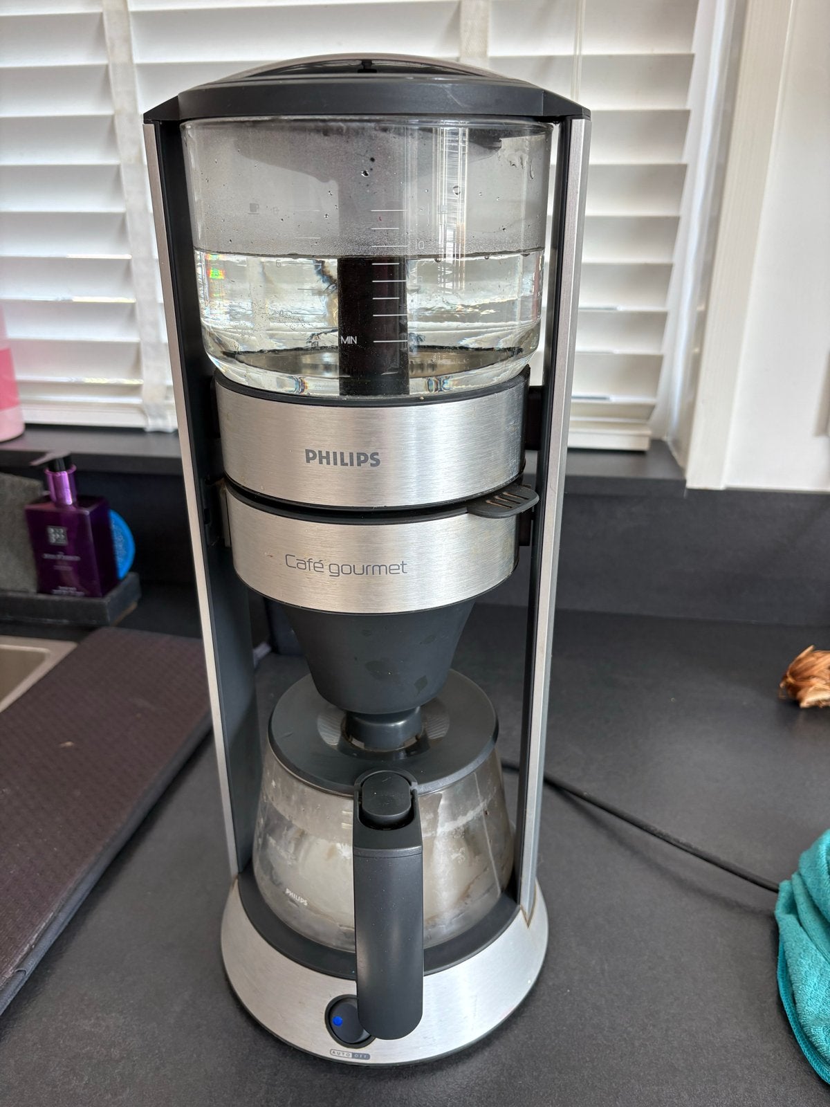 Philips Café Gourmet Koffiezetapparaat, Ophalen, Afneembaar waterreservoir, Gebruikt, 10 kopjes of meer