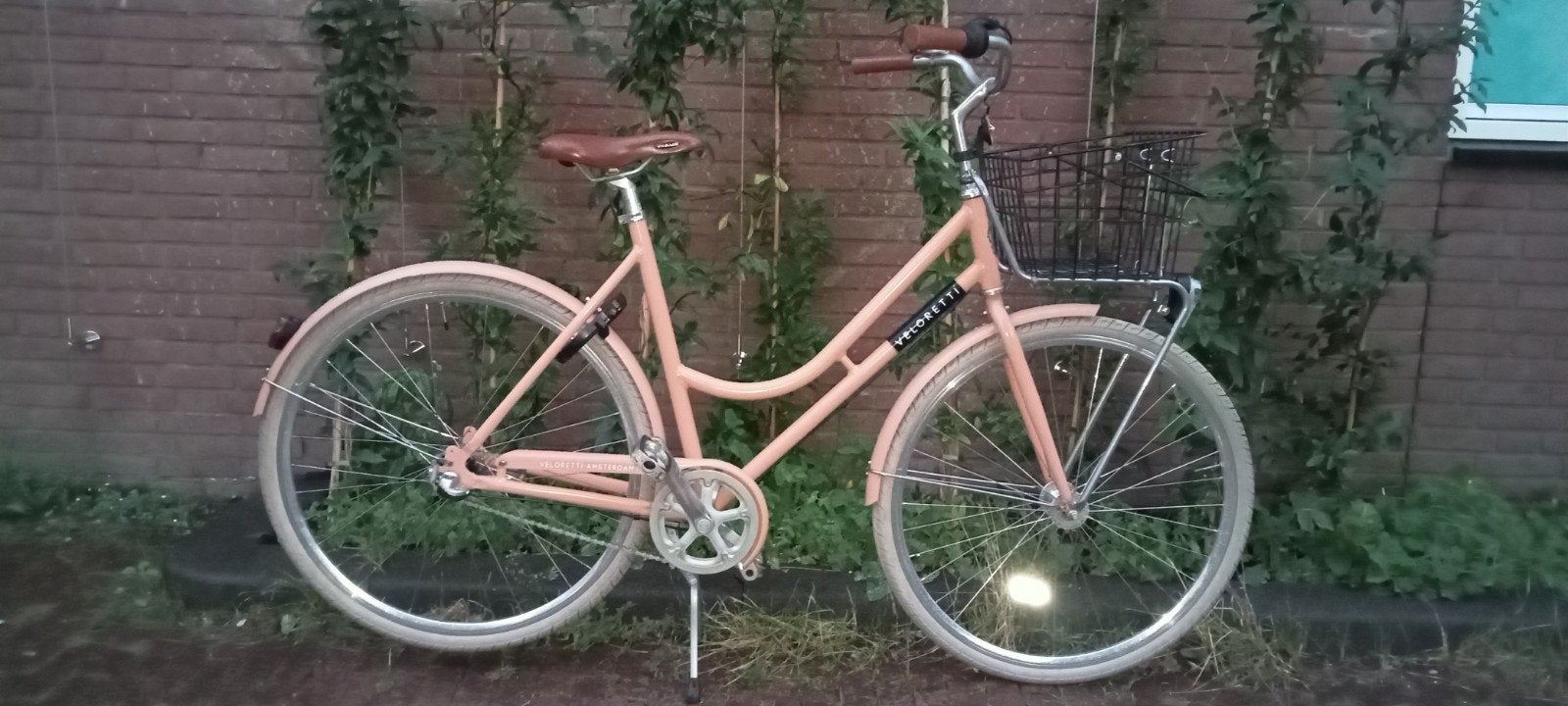 Veloretti Robyn Blazing Salmon ZGAN, Fietsen en Brommers, Terugtraprem, 53 tot 56 cm, Versnellingen, Zo goed als nieuw