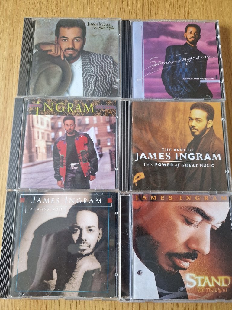 6 CD's James Ingram samen voor 28 euro of evt. los te koop, Ophalen of Verzenden, Gebruikt