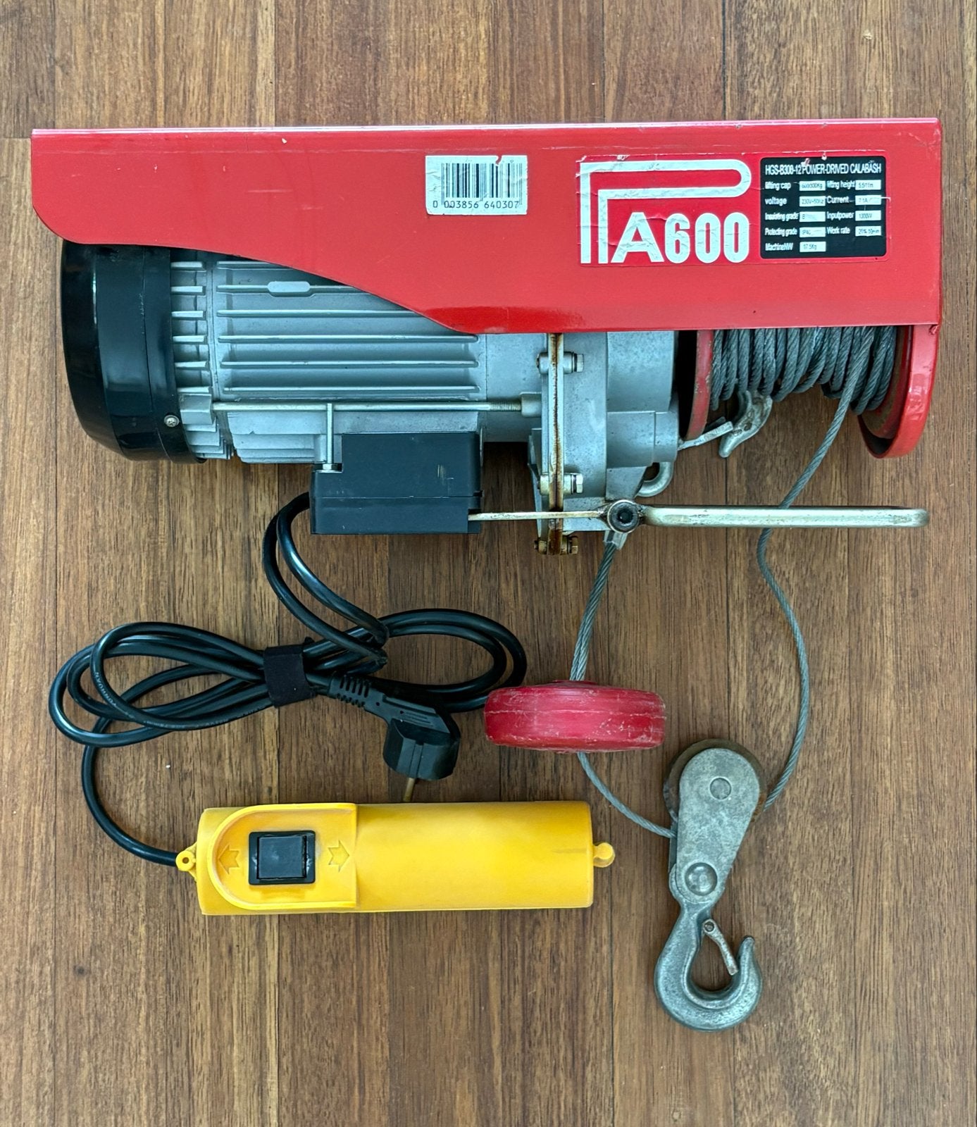 Elektrische takel PA600 - 600kg, Ophalen of Verzenden, Zo goed als nieuw, Elektrisch