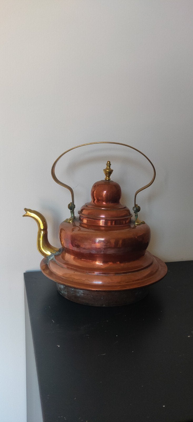 Antieke koperen fluitketel, Antiek en Kunst, Ophalen of Verzenden, Koper