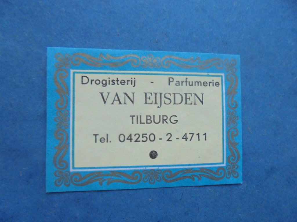 Oud lucifermerk Drogisterij Parfumerie Van Eijsden TILBURG, Ophalen of Verzenden, Zo goed als nieuw, Luciferdoosjes of -merken