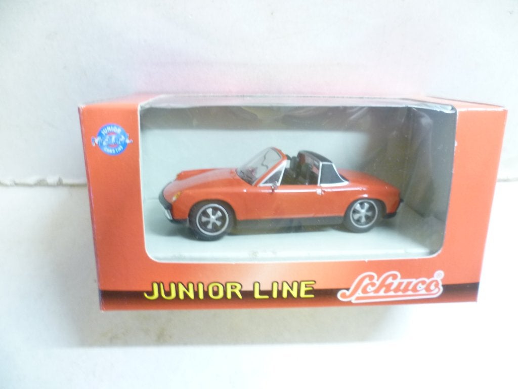 Schuco junior line Porsche Cabriolet rood in doos 1:43 auto, Ophalen of Verzenden, Nieuw, Auto, Schuco