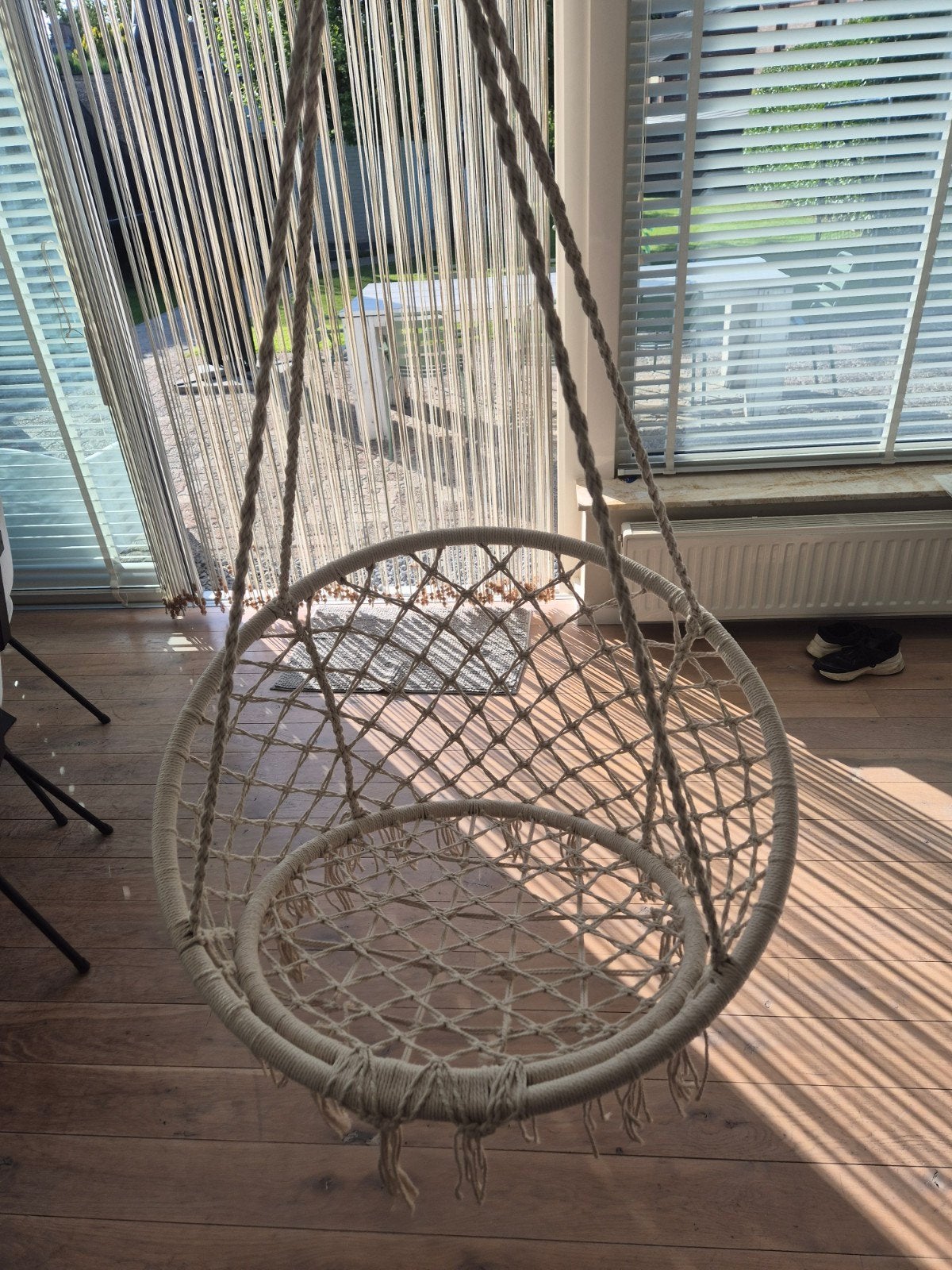 Hangstoel nieuw macramé Ibiza stijl, Ophalen of Verzenden, Nieuw, Eén