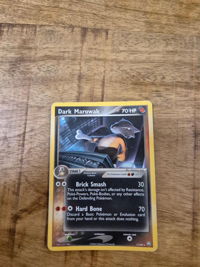 Dark Marowak Pokemonkaart, Ophalen, Zo goed als nieuw