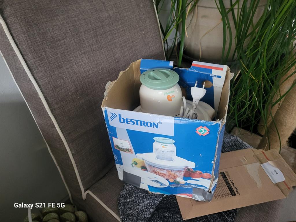 Bestron DTS338 Food processor Quick step, Ophalen of Verzenden, Vaatwasserbestendig, 3 snelheden of meer