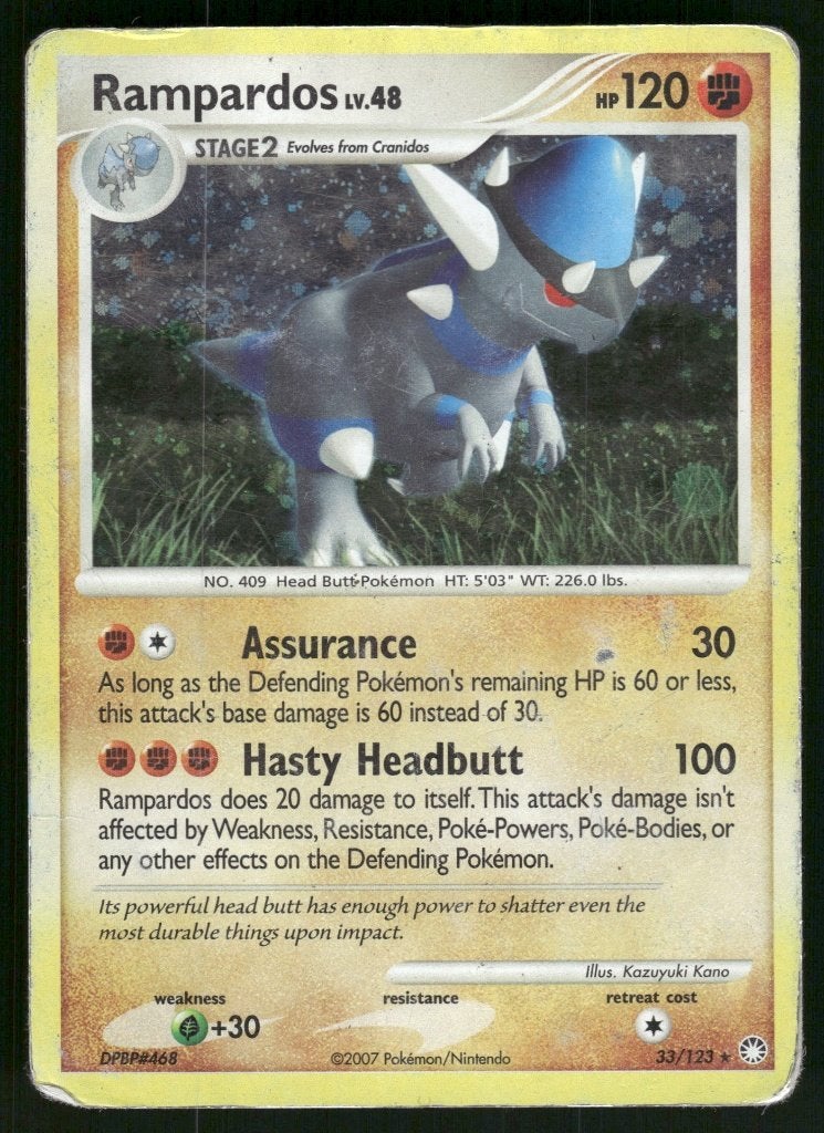 Rampardos 33/123 - Mysterious Treasures (EX), Verzenden, Gebruikt