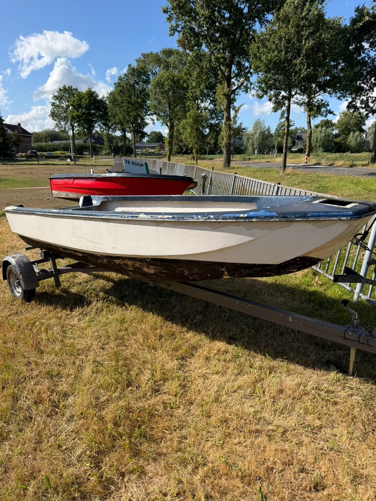 bootje met trailer, Ophalen, Gebruikt