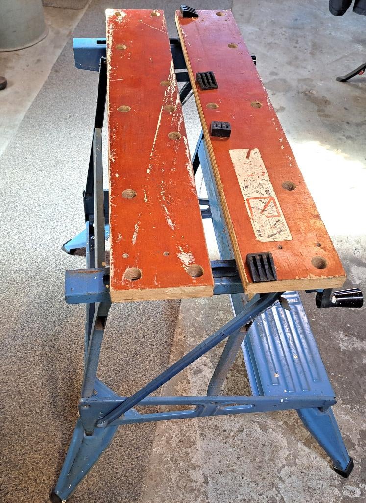 Black en Decker workmate, Doe-het-zelf en Verbouw, Werkbanken, Ophalen, Gebruikt, 70 tot 120 cm, Bankschroef