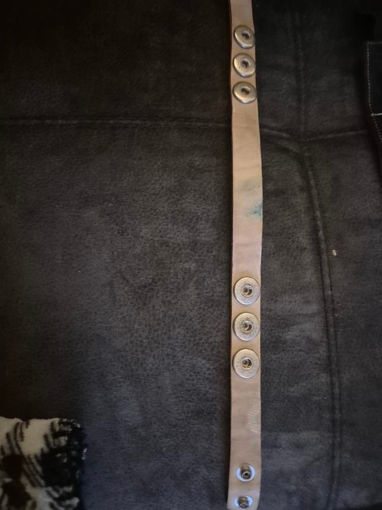 Noosa Amsterdam armband met drukknopen, Gebruikt, Overige kleuren, Leer, Ophalen of Verzenden
