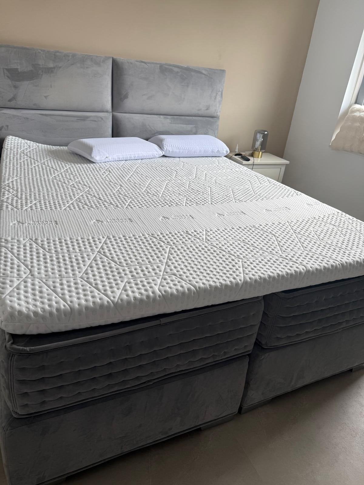 Swiss Sense Royal Eclipse Boxspring 180x210 met Emma Topper, Ophalen, Gebruikt, 210 cm, Tweepersoons