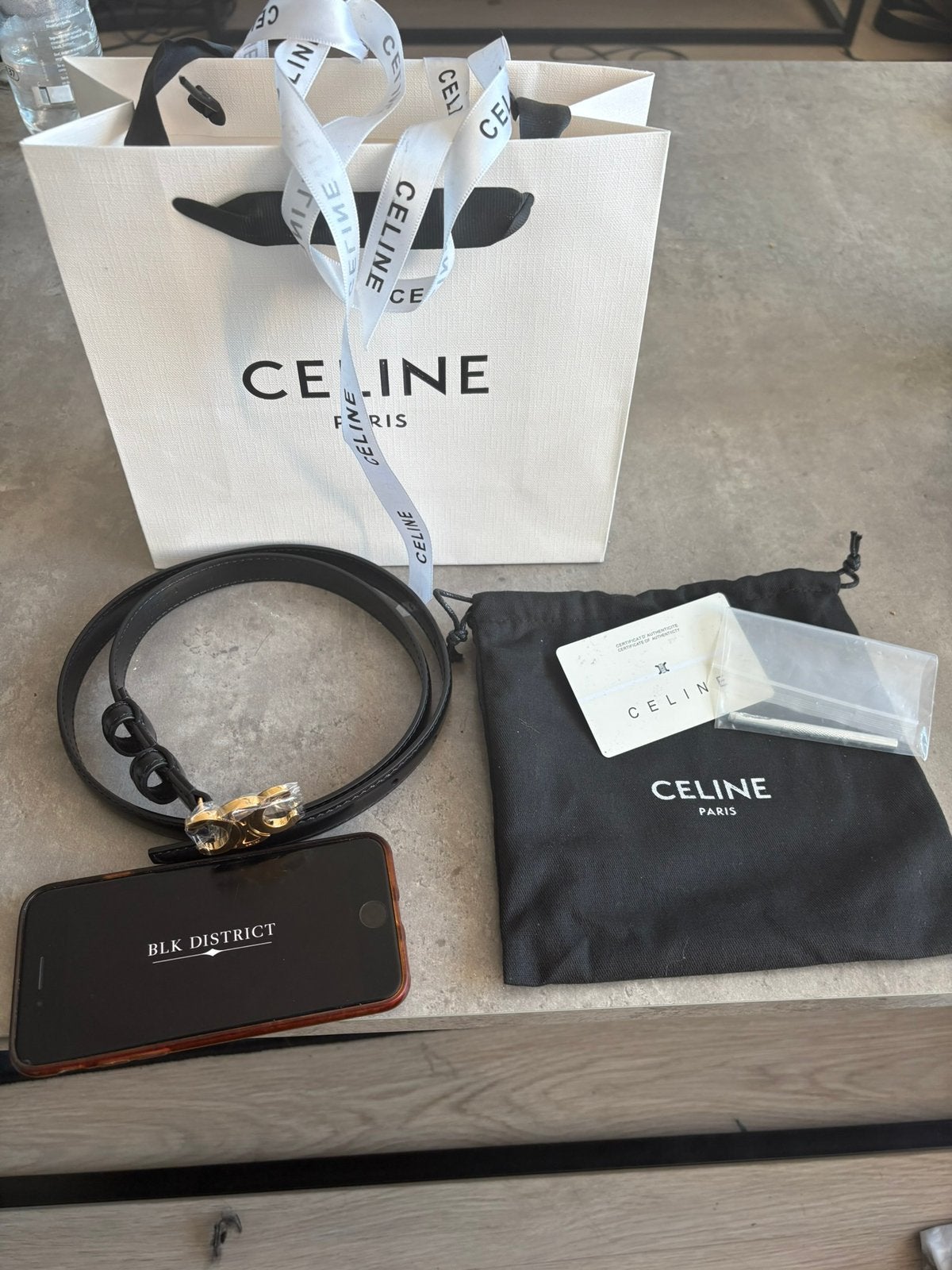 CELINE RIEM BELT super edition, Ophalen of Verzenden, Zo goed als nieuw, Zwart