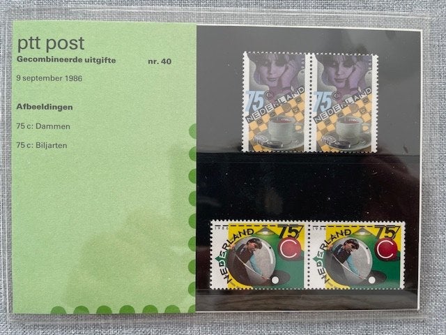 Postzegelmapje PZM40 - Sport 1986 Postfris, Ophalen of Verzenden, Postfris, Sport