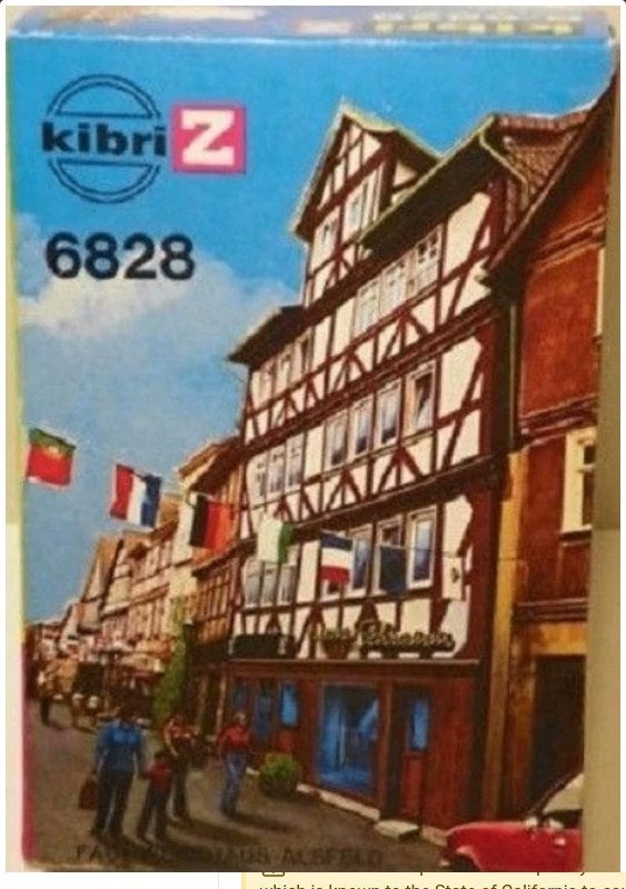 Kibri Z6828 Nieuw, Overige merken, Gelijkstroom of Wisselstroom, Brug, Tunnel of Gebouw, Nieuw