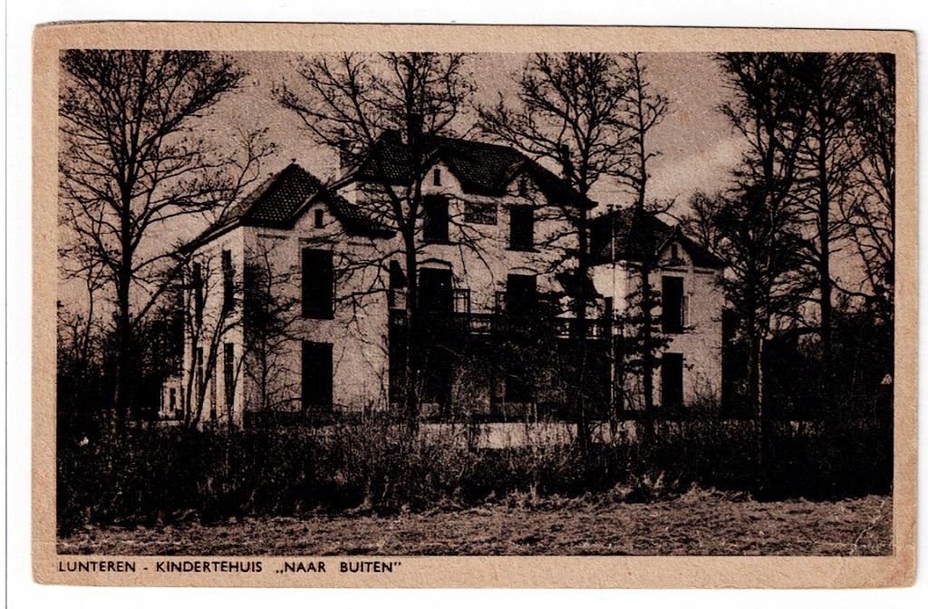Lunteren jaren '20. Kindertehuis "Naar buiten"., Ophalen of Verzenden, 1920 tot 1940, Gelopen, Gelderland