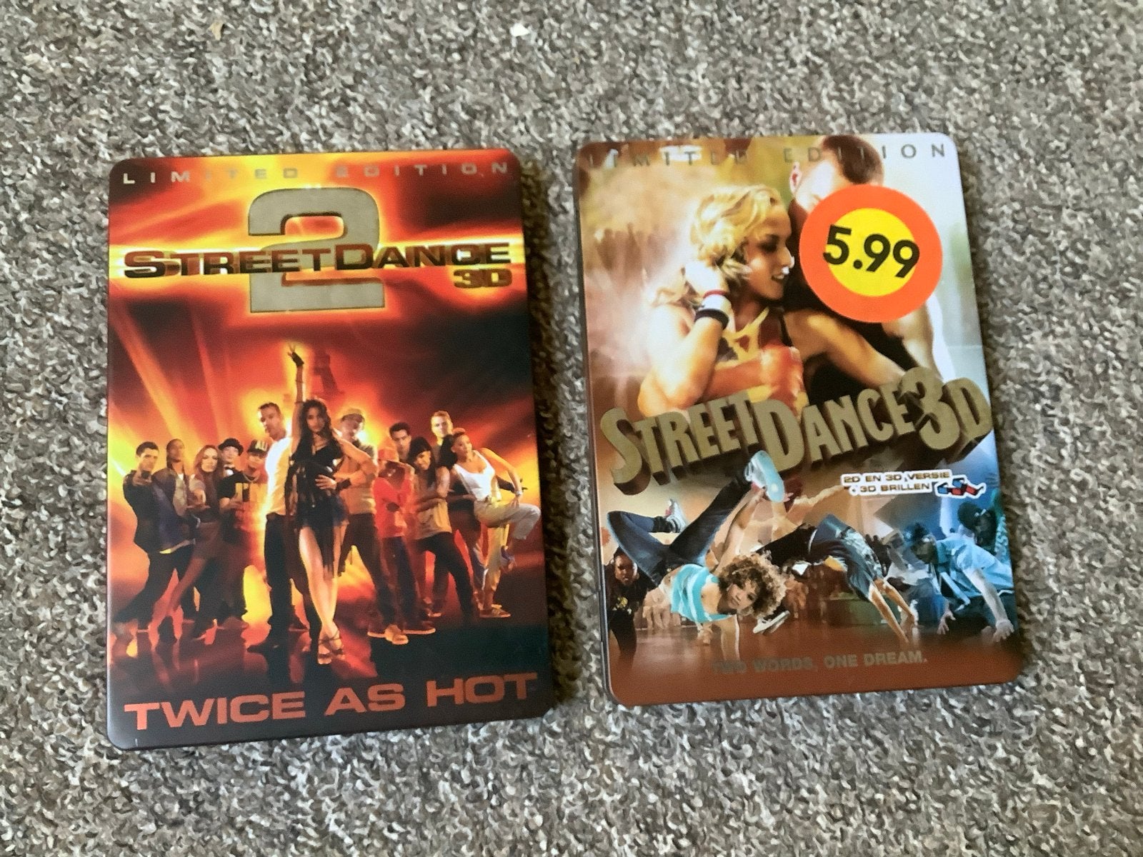 StreetDance 3D & StreetDance 2 3D Limited Edition DVD's, Engels, Speciale editie, Nederlands, Ophalen of Verzenden