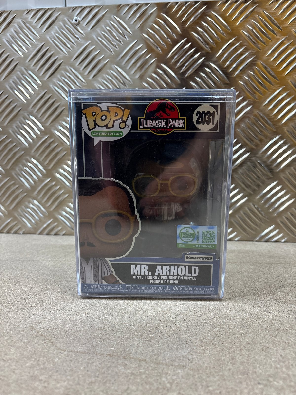 Funko Pop! Jurassic Park Mr. Arnold Limited Edition, Ophalen of Verzenden, Zo goed als nieuw