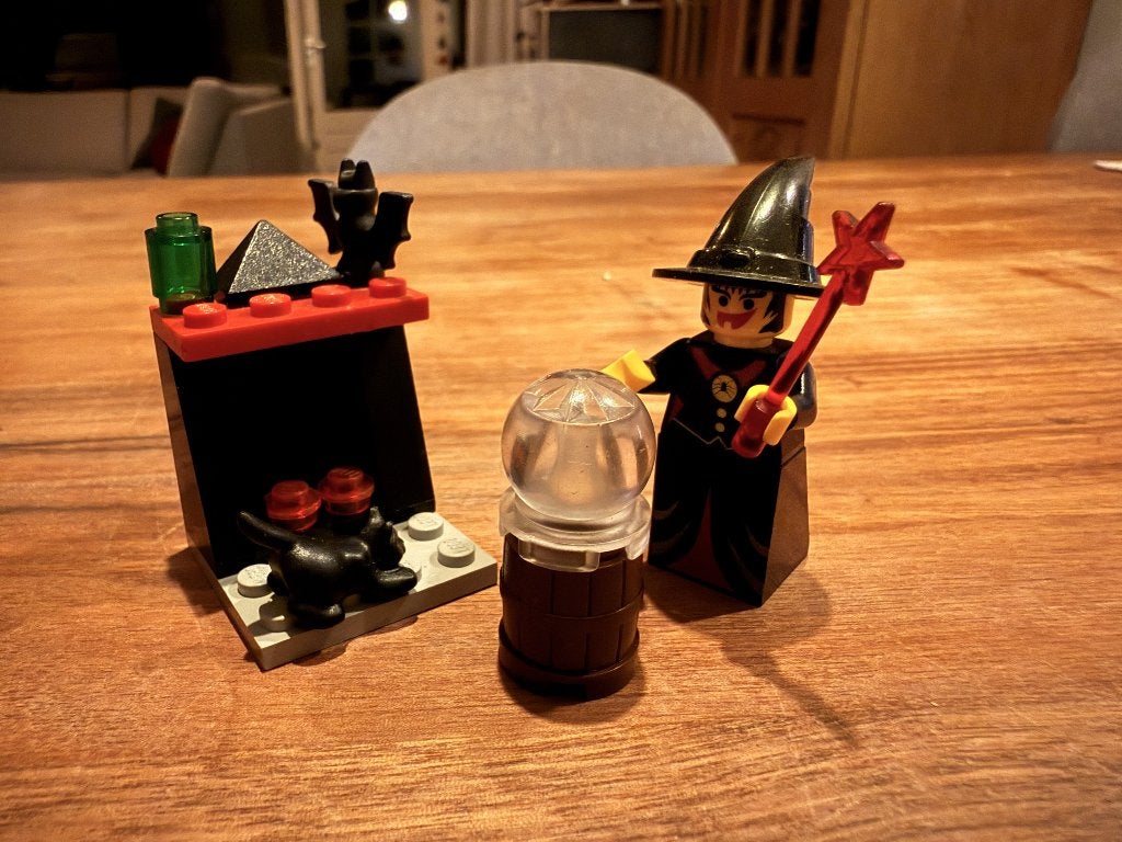 Lego 2872 - Fright Knights - Witch & Fireplace, Compleet, Gebruikt, Lego, Ophalen of Verzenden