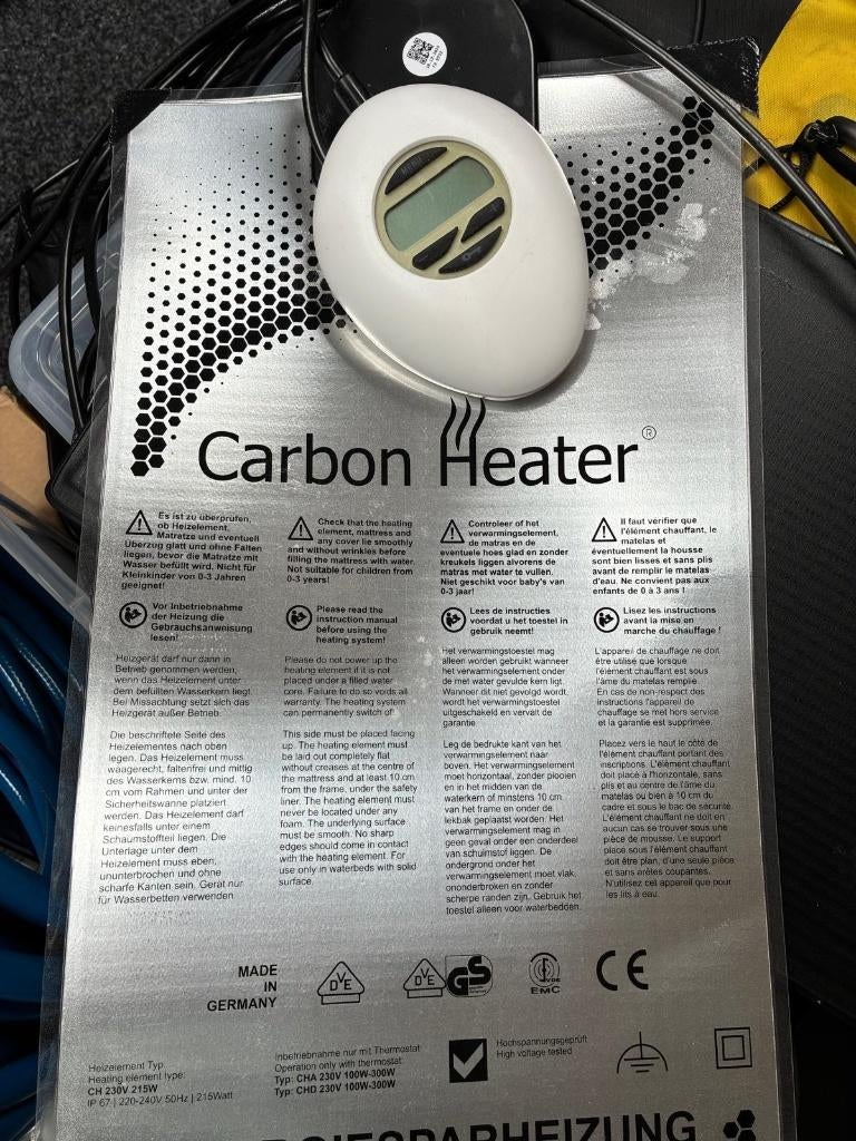 Verwarming Waterbed - Carbon Heater, Solo-systeem, Gebruikt, 90 cm, Eenpersoons