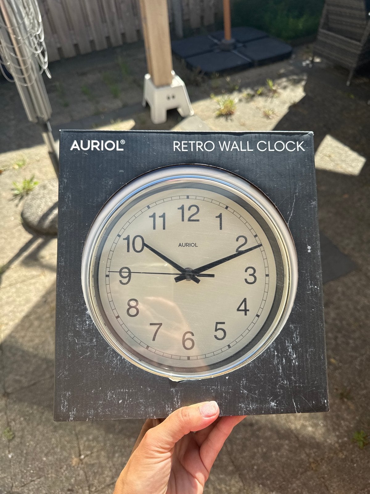 Auriol Retro Wandklok - Nieuw in doos, Wandklok, Wit, Auriol, Analoog