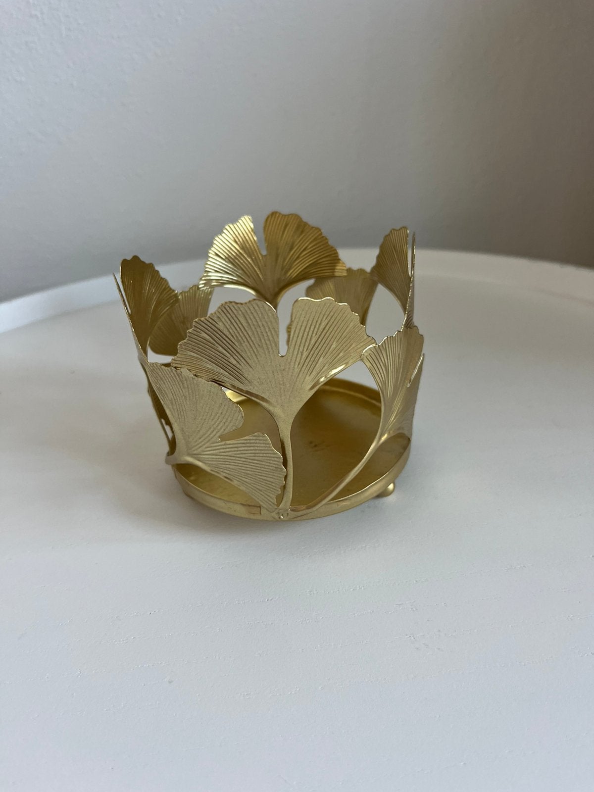 Countryfield decoratiepot goud, Ophalen, Zo goed als nieuw, Rond