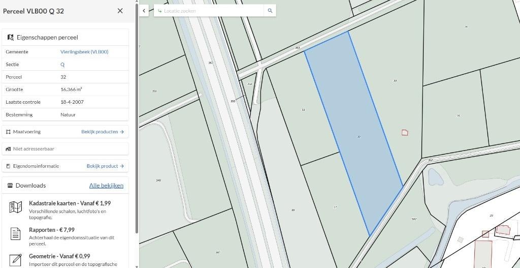 bosperceel Noord Limburg, 16.366 m2 te koop, Huizen en Kamers, Kavels en Percelen, Verkoop zonder makelaar, 1500 m² of meer