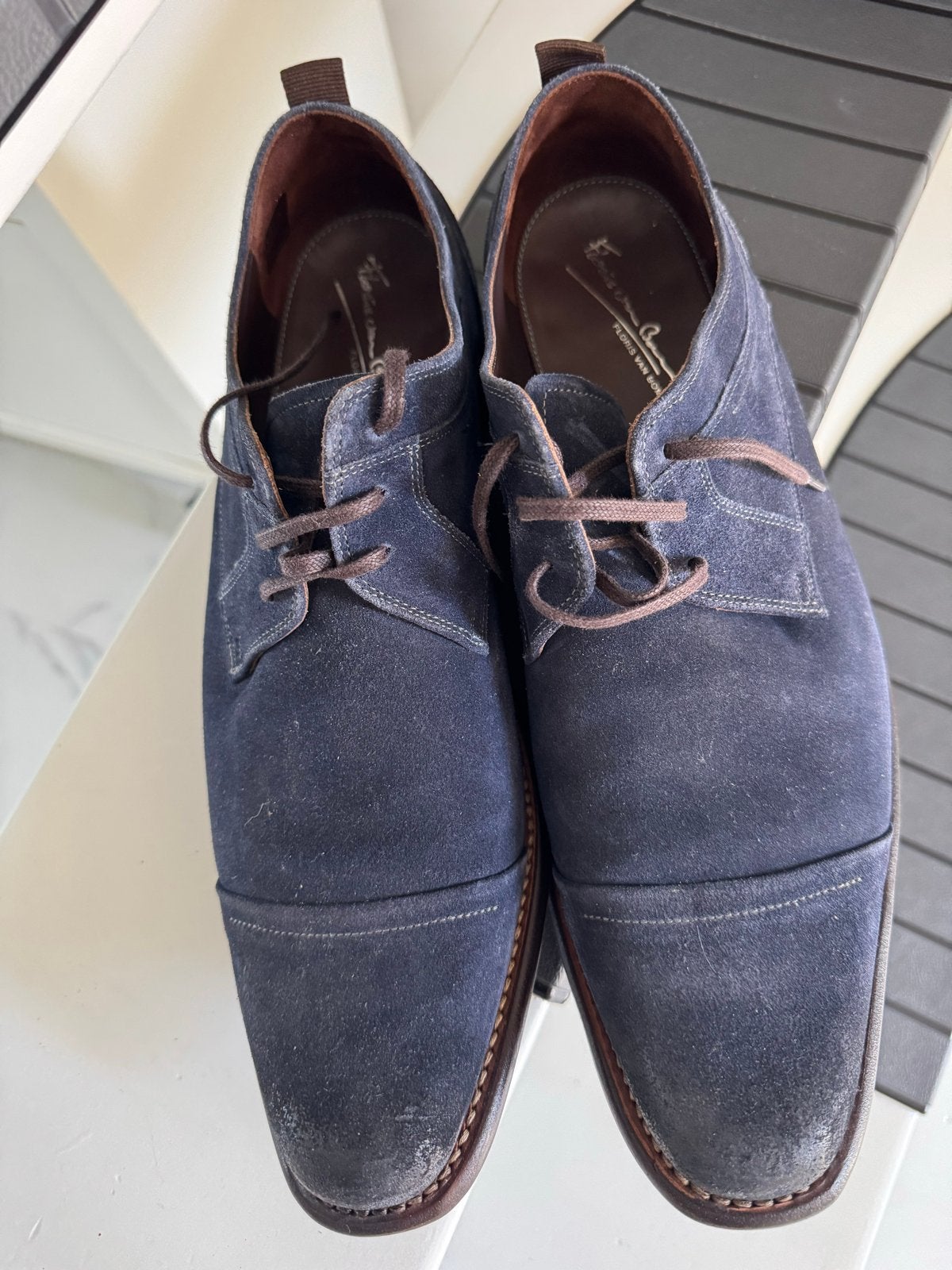 Floris van Bommel nette schoenen maat 11 H, Kleding | Heren, Schoenen, Ophalen of Verzenden, Gedragen, Blauw, Veterschoenen