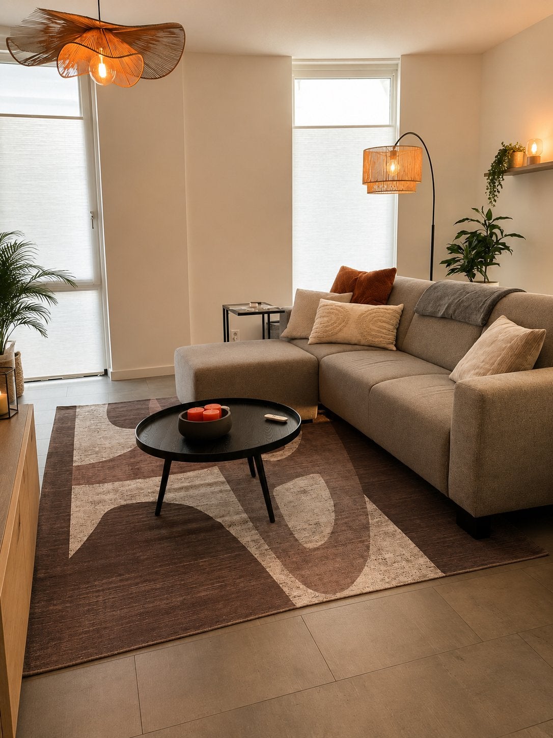 Vloerkleed Loods 5 – 200 x 290 cm, Ophalen, Gebruikt, Beige, 150 tot 200 cm