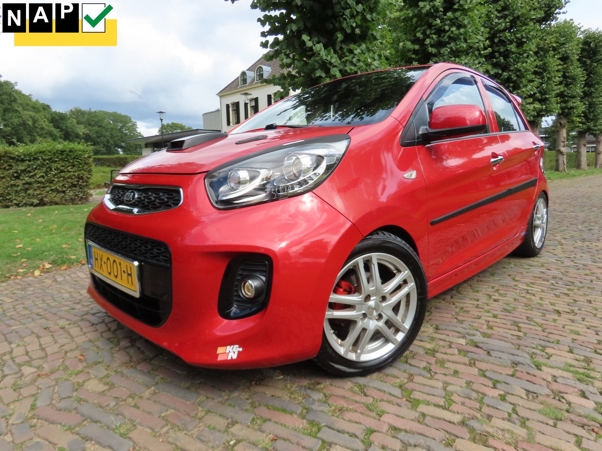 Kia Picanto 1.2 CVVT DynamicLine Ecc Cruisecontrol Carplay S, Auto's, Voorwielaandrijving, Euro 5, 86 pk, Gebruikt