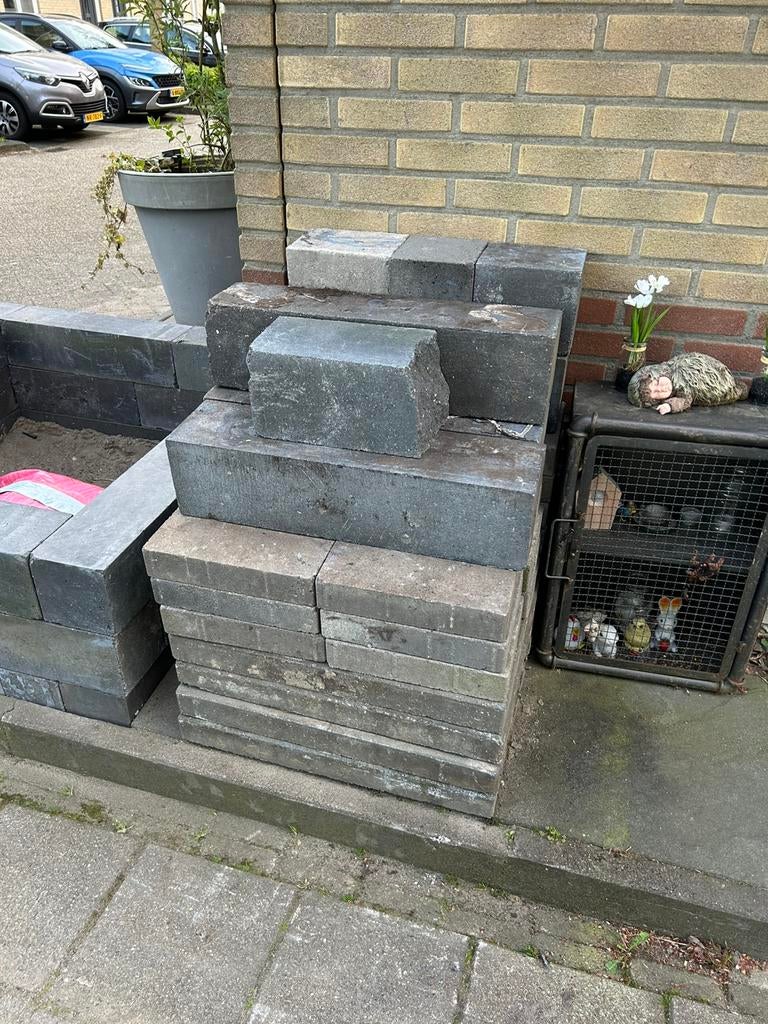 Gratis afhalen tegels, Tuin en Terras, Tegels en Klinkers, Ophalen of Verzenden, Gebruikt, Beton, Terrastegels