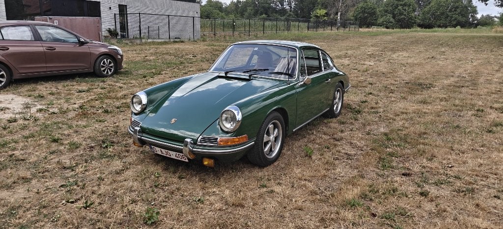 Porsche 911 1968, Achterwielaandrijving, Leder, Bruin, Handgeschakeld