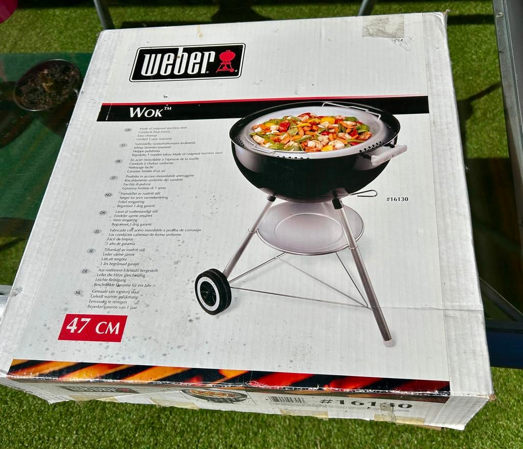 Weber wokpan 47 cm, Ophalen, Nieuw