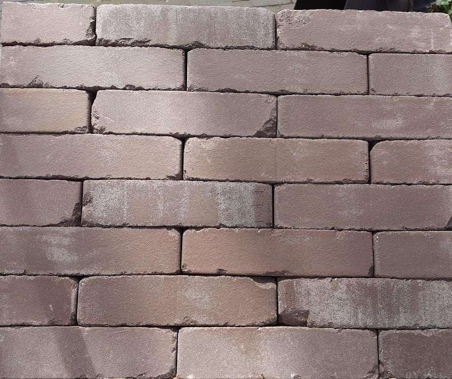 Aktie gebakken Waaltjes / Waalformaat Donkerbruin, Tuin en Terras, Ophalen of Verzenden, Nieuw, Keramiek, Terrastegels