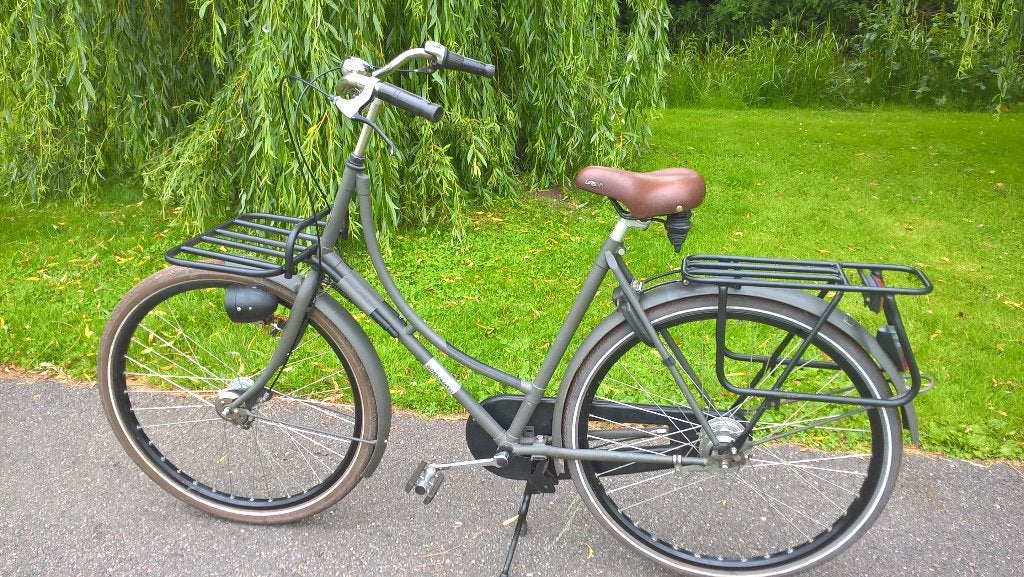 Transportfiets 8 versnellingen, Terugtraprem, Gebruikt, Versnellingen, 56 cm of meer