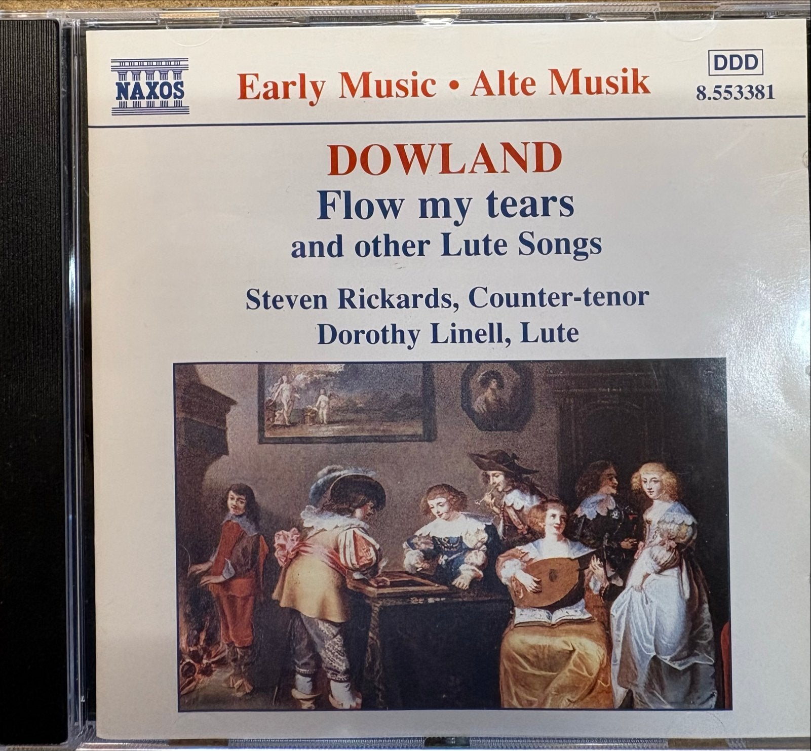 Dowland: Flow my Tears and other Lute Songs - Naxos CD, Overige componisten, Zo goed als nieuw, Inclusief boekje, Middeleeuwen en Renaissance