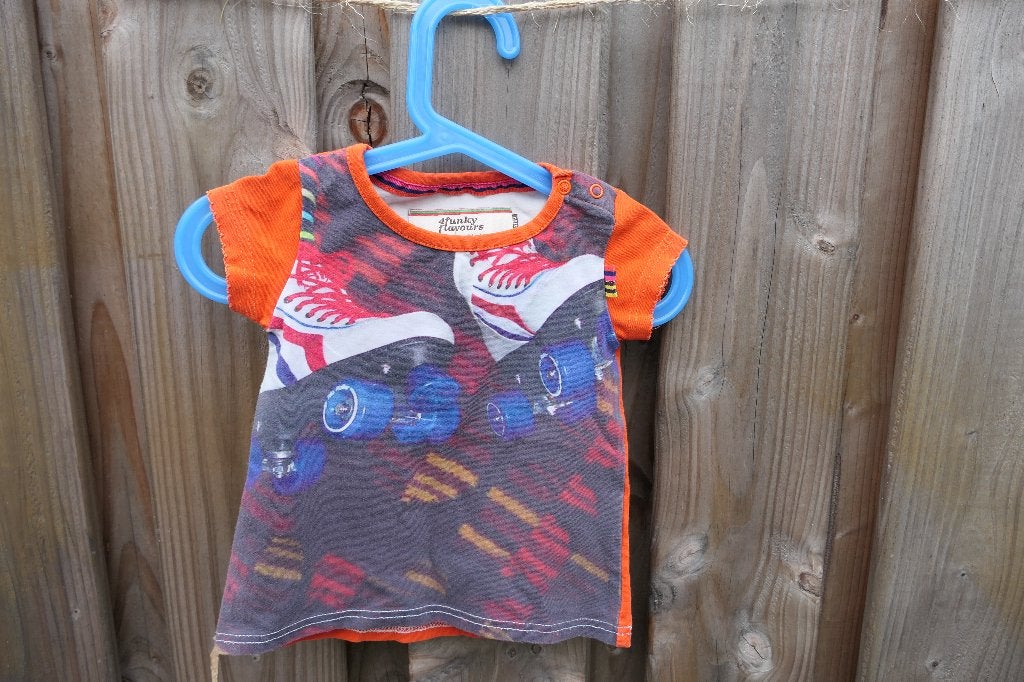 T-shirt (meisje) 4FF '4 funky flavours' maat 74-80, Gebruikt, Meisje, Ophalen of Verzenden, Shirtje of Longsleeve