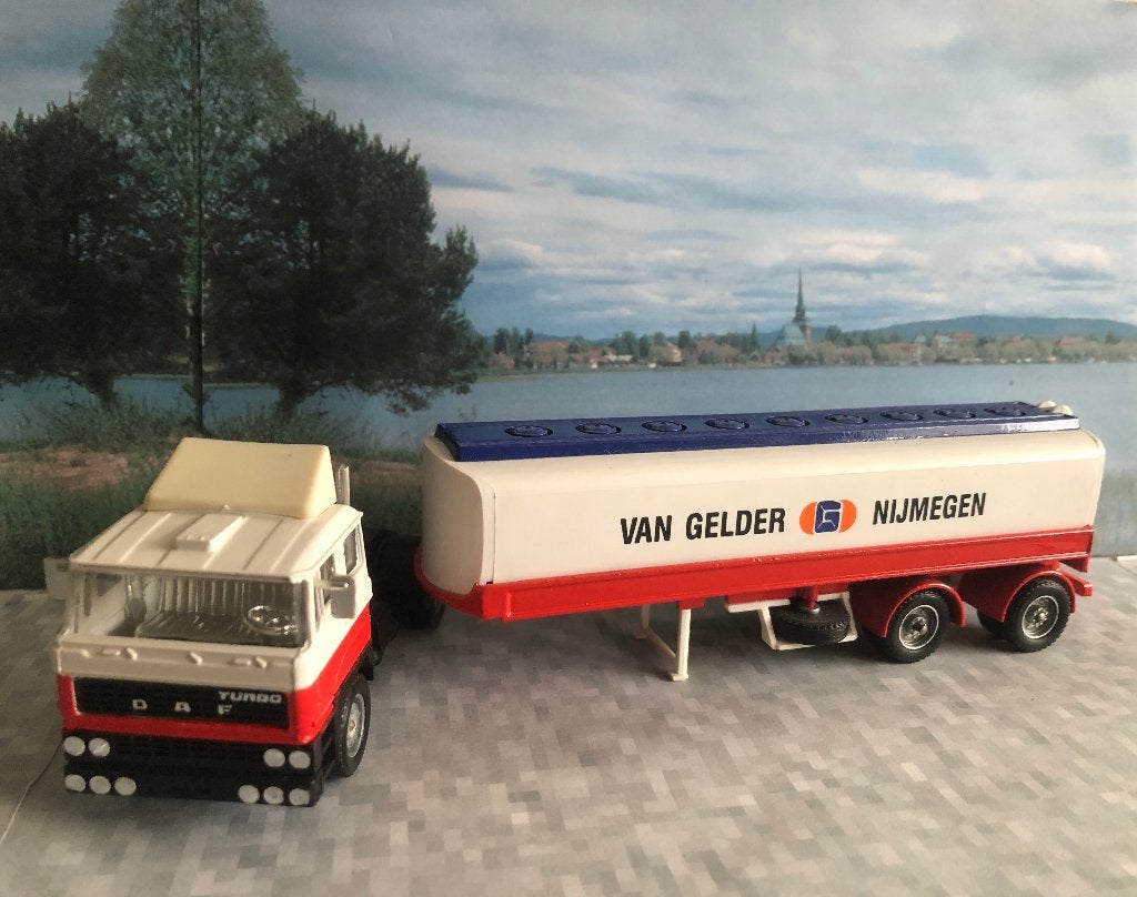 van Gelder Daf F 2800  Solido, Ophalen of Verzenden, Zo goed als nieuw, Bus of Vrachtwagen, Overige merken