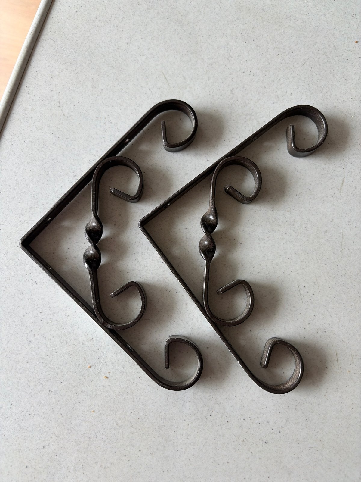 Antieke bronzen planten of planken , 15x15 cm, Antiek en Kunst, Ophalen