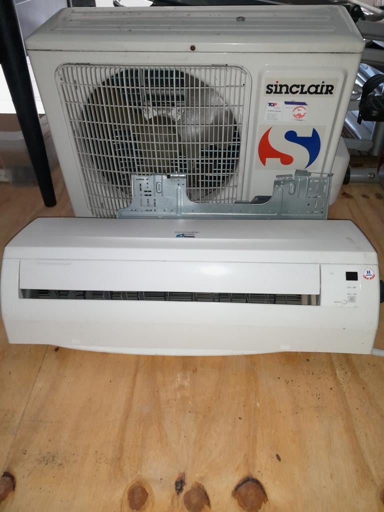 Sinclair Wandairco verwarming met Afstandsbediening, Witgoed en Apparatuur, Airco's, Ophalen, Gebruikt, Minder dan 60 m³, 3 snelheden of meer