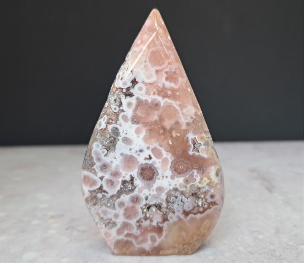 Roze amethist/bloemagaat traan, Ophalen of Verzenden, Mineraal