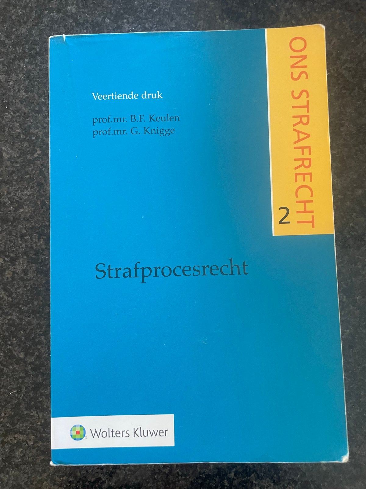 Ons Strafrecht 2: Strafprocesrecht - Veertiende druk, Ophalen of Verzenden, Gamma, Gelezen, WO