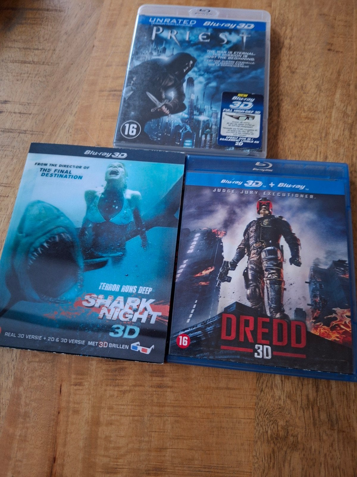 3 d blu rays, Ophalen, Zo goed als nieuw