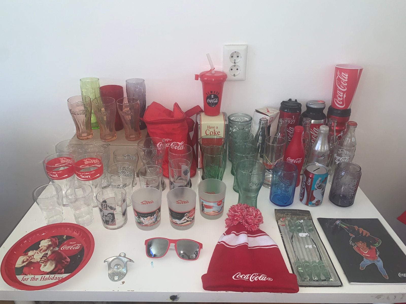 Grote Coca-Cola verzameling: glazen, flessen, en meer!, Verzamelen, Ophalen of Verzenden, Gebruikt