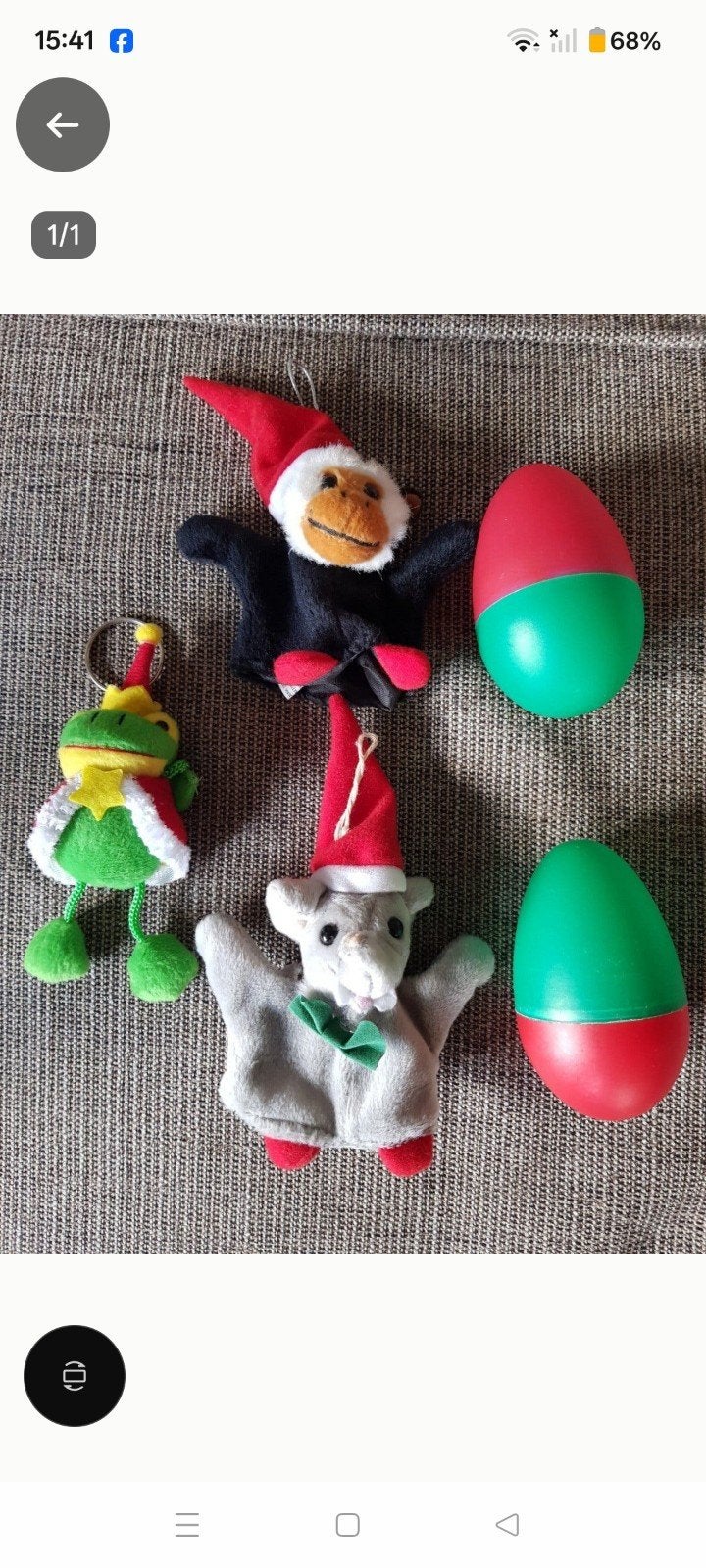 Kerstversiering; aap+olifant met Kerst ei, Kerst kikker, Ophalen of Verzenden, Nieuw