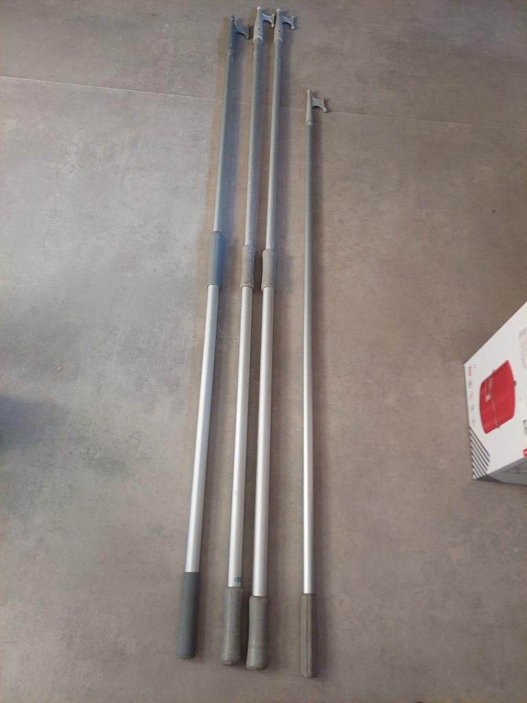 Set van 3 uitschuifbare aluminium boothaken stelen, Ophalen of Verzenden, Gebruikt, Overige typen