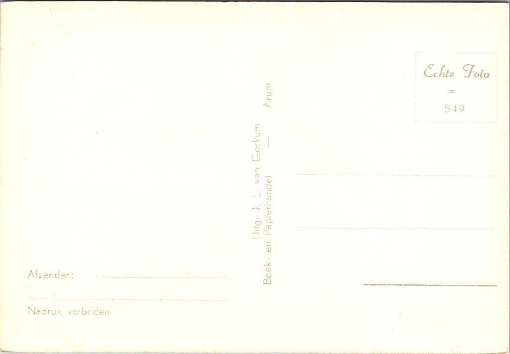 Arum - Spreekstoel in de Geref. Kerk (3x), Verzenden, 1960 tot 1980, Ongelopen, Friesland