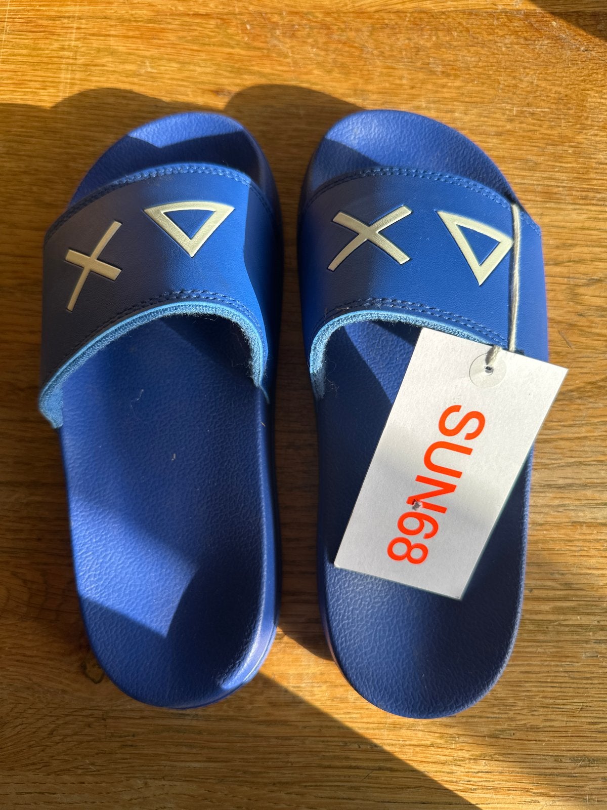 Nieuwe SUN68 slippers - Blauw, Maat 37, Ophalen, Nieuw, Blauw, Slippers