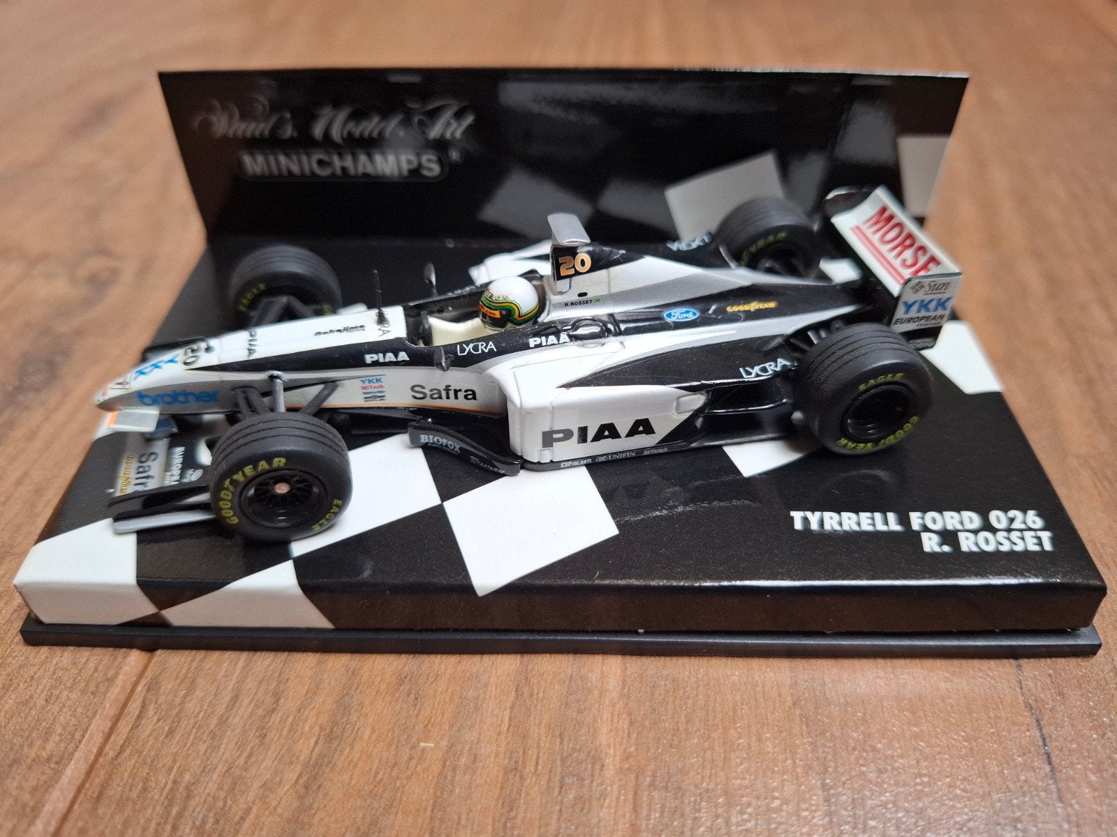 Minichamps Tyrrell Ford 026 R. Rosset Formule 1 model, Ophalen of Verzenden, Zo goed als nieuw, Auto, Overige merken