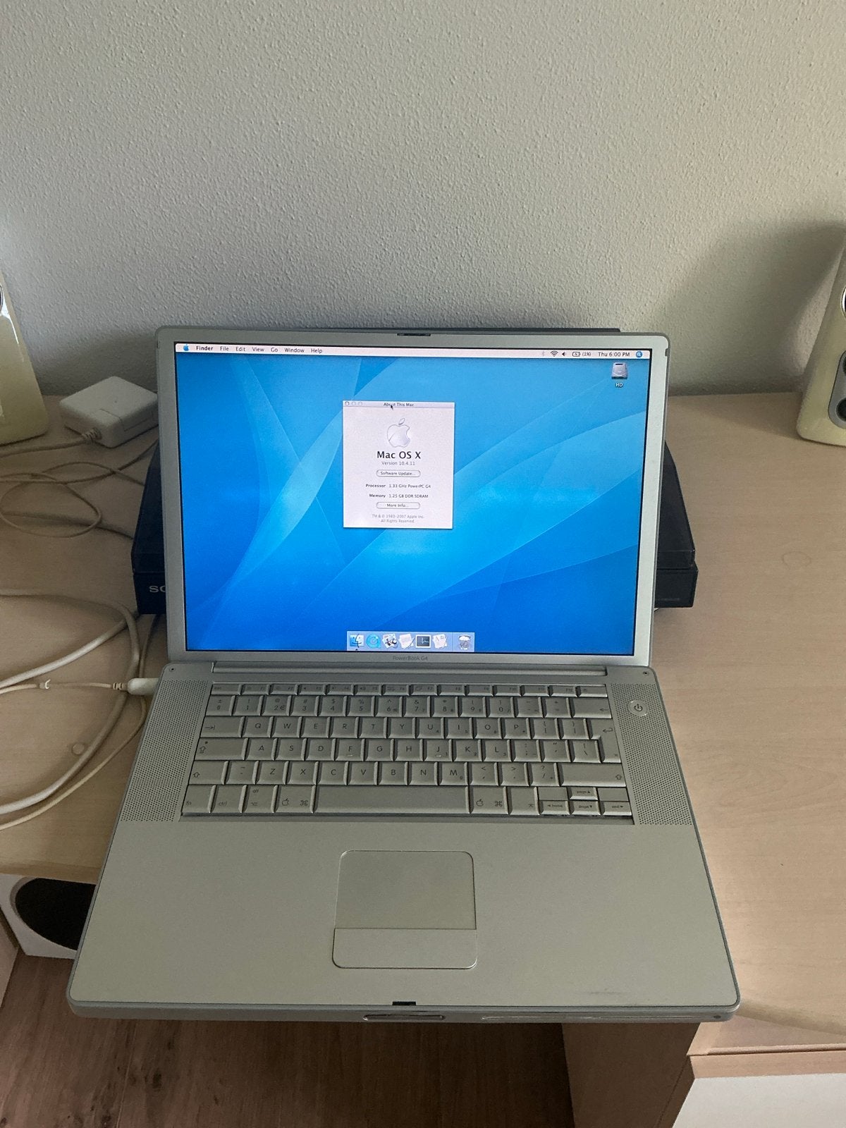 Apple Powerbook G4 15 inch M9421LL/A, Computers en Software, Gebruikt, Overige modellen, Minder dan 4 GB, Minder dan 2 Ghz